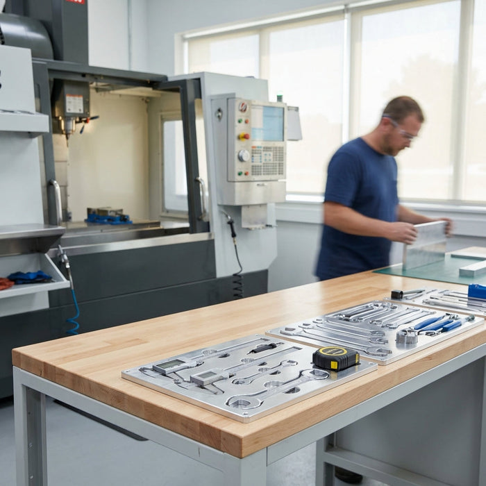 Illustration for Efficiency for Fabricators: Why Instant Download Tool Plate DXF Files Revolutionize Professional Shop Organization