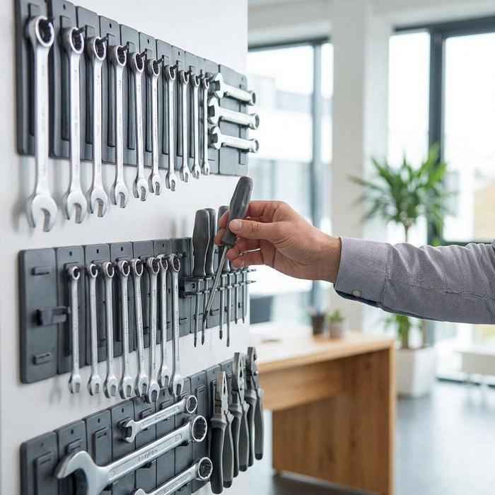 Illustration for Maximizing Efficiency: The Essential Benefits of Low Profile Mounting Plates for Professional Tool Storage Systems