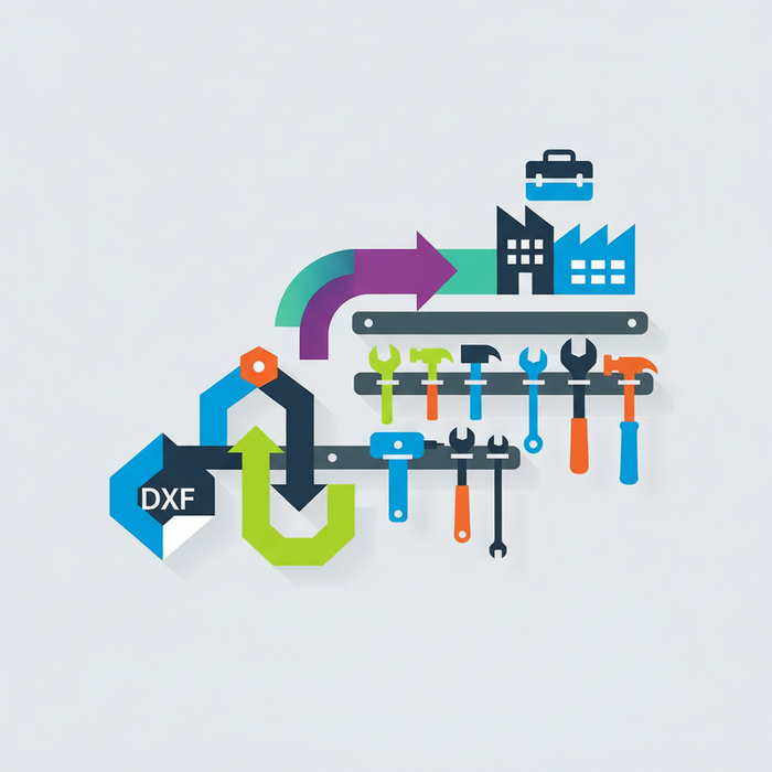 Illustration for Streamline Fabrication: Instant Download DXF Files for Custom Tool Mounting Brackets
