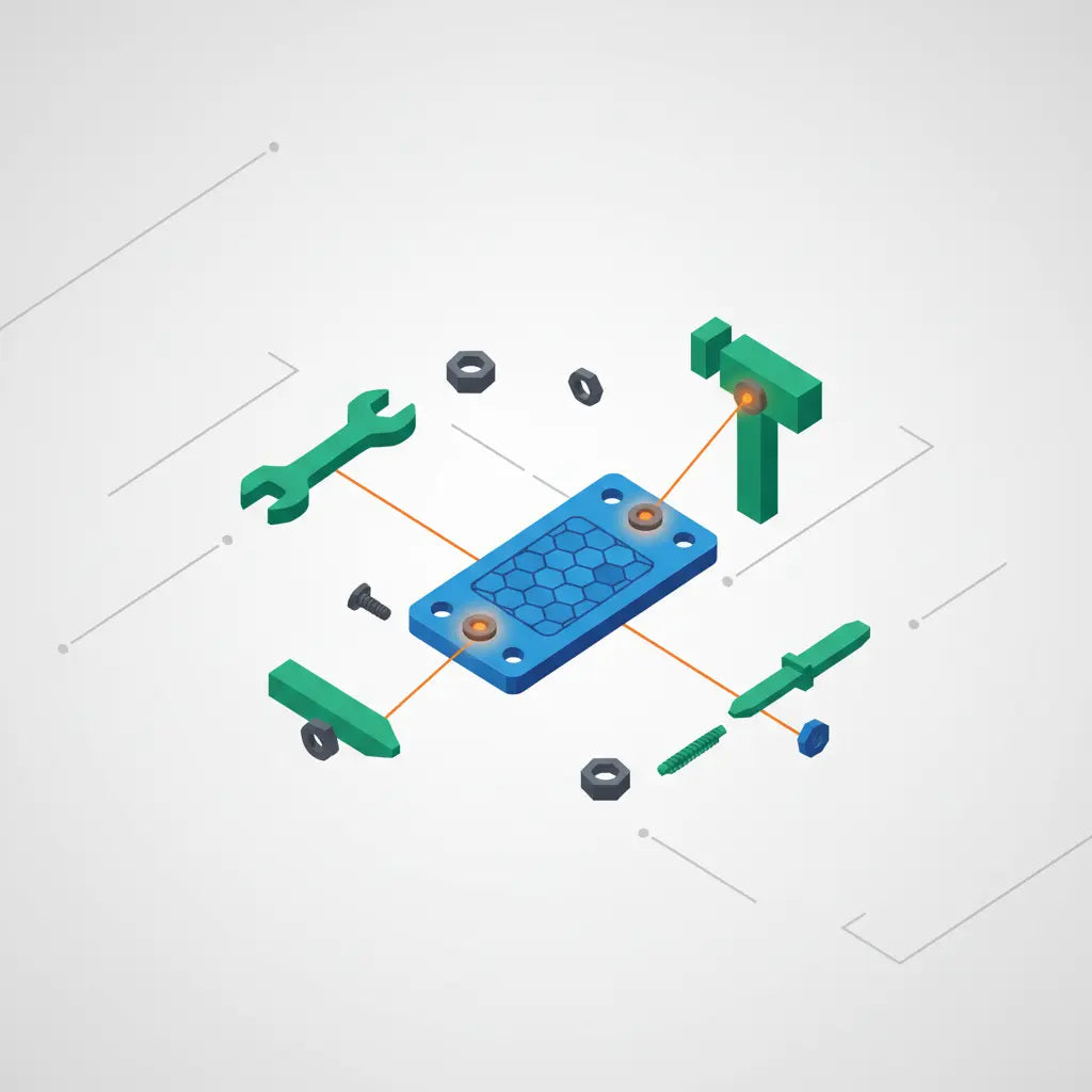 Illustration for Choosing Optimal Mounting Plates and Fasteners for Secure Tool System Integration
