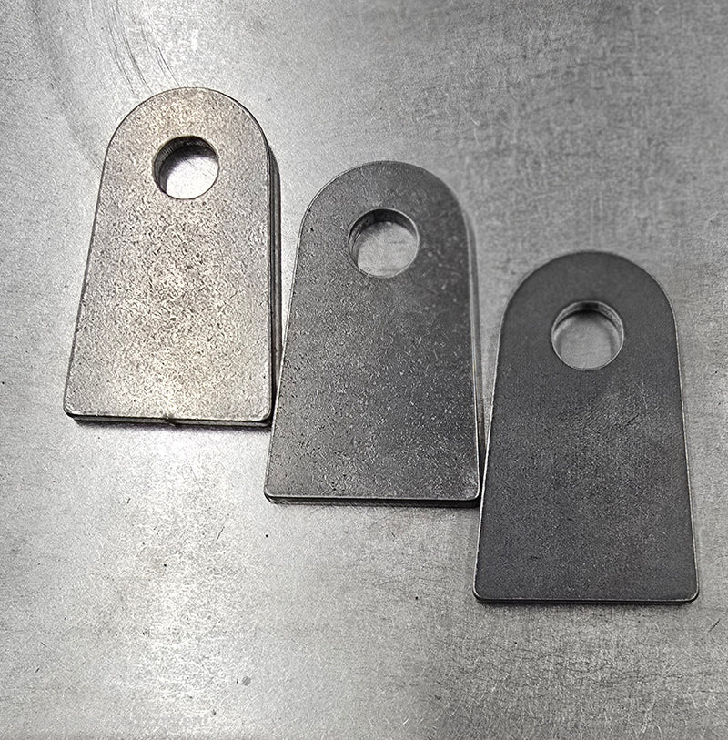 Radius Weld-On Flat Tabs (10-Piece Pack) | Precision Laser-Cut Fabrication Brackets