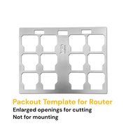 Template for Milwaukee Packout Full Width Toolbox, for custom Wood/CNC projects BOCO Custom LLC