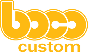 BOCO Custom LLC vector logo transparent background for fabrication branding
