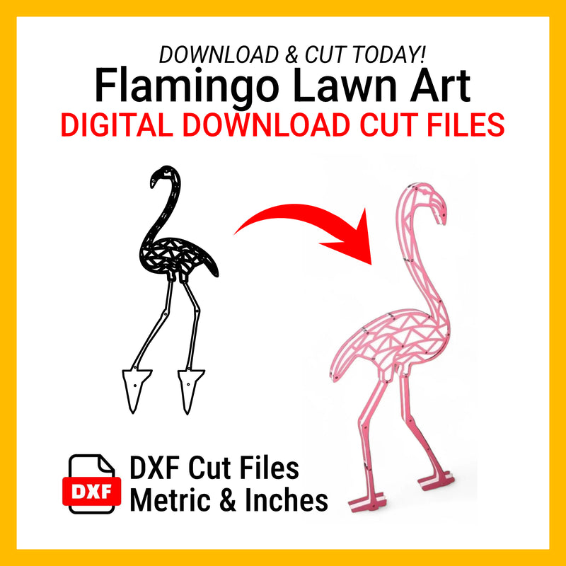 Archivos DXF para corte por plasma | Descarga digital de Flamingo Art