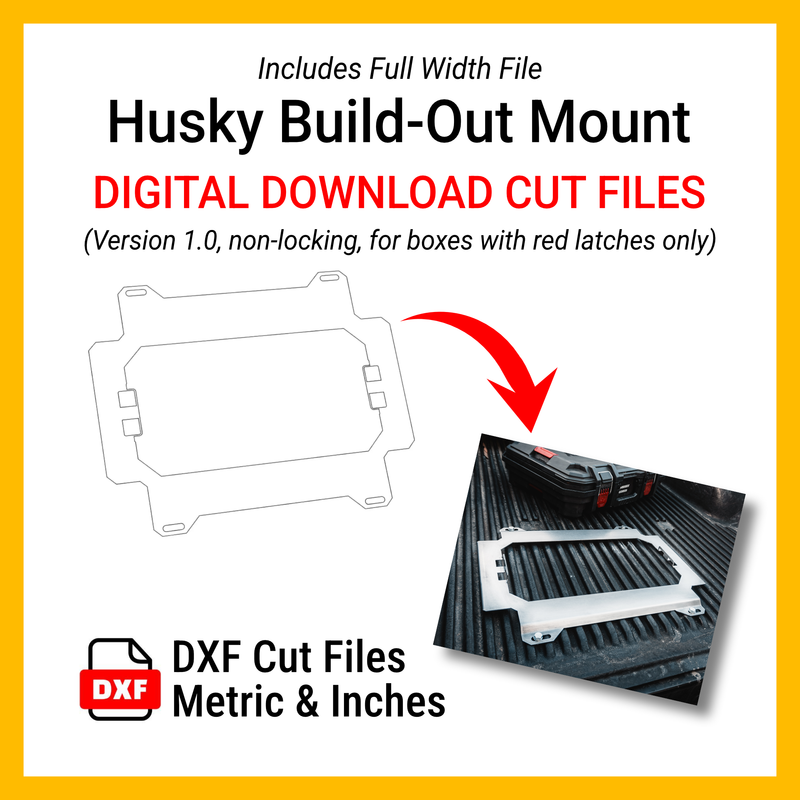 Archivos DXF para corte por plasma | Archivo Husky Build-Out Slim