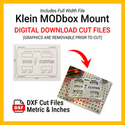 DXF Files for CNC Cutting | Klein MODbox Full Width Digital Download BOCO Custom LLC