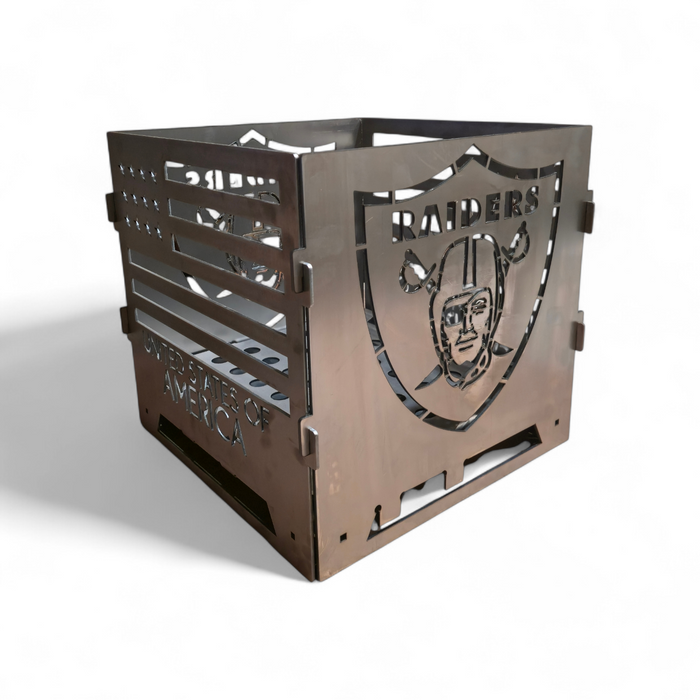 Backyard Fire Pit, 16" Square, Collapsible & Portable