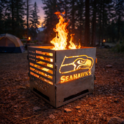 Custom Backyard Fire Pit, 16" Square, Collapsible & Portable BOCO Custom LLC