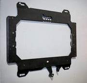 HUSKY LOCKING MOUNTING PLATE ON WALL, BARE, SHOWS BOCO CUSTOM LOGO