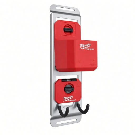 Milwaukee Packout accessory wall mount, 14-gauge steel, low-profile wall plate (photo 2 of 7)