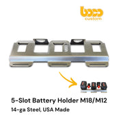 5-Slot Milwaukee M18 & M12 Combo Battery Organizer BOCO Custom LLC