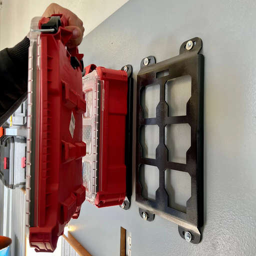 Milwaukee Packout Single Mounting Plate - Heavy Duty 10-Gauge Steel | Low-Profile Side & Standard Mount BOCO Custom LLC
