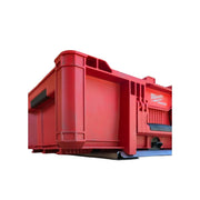 Milwaukee Packout toolbox mouted on Packout Center Mount, Dual Width