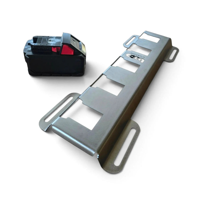 5-Slot Milwaukee M18 & DeWalt 20V Battery Organizer