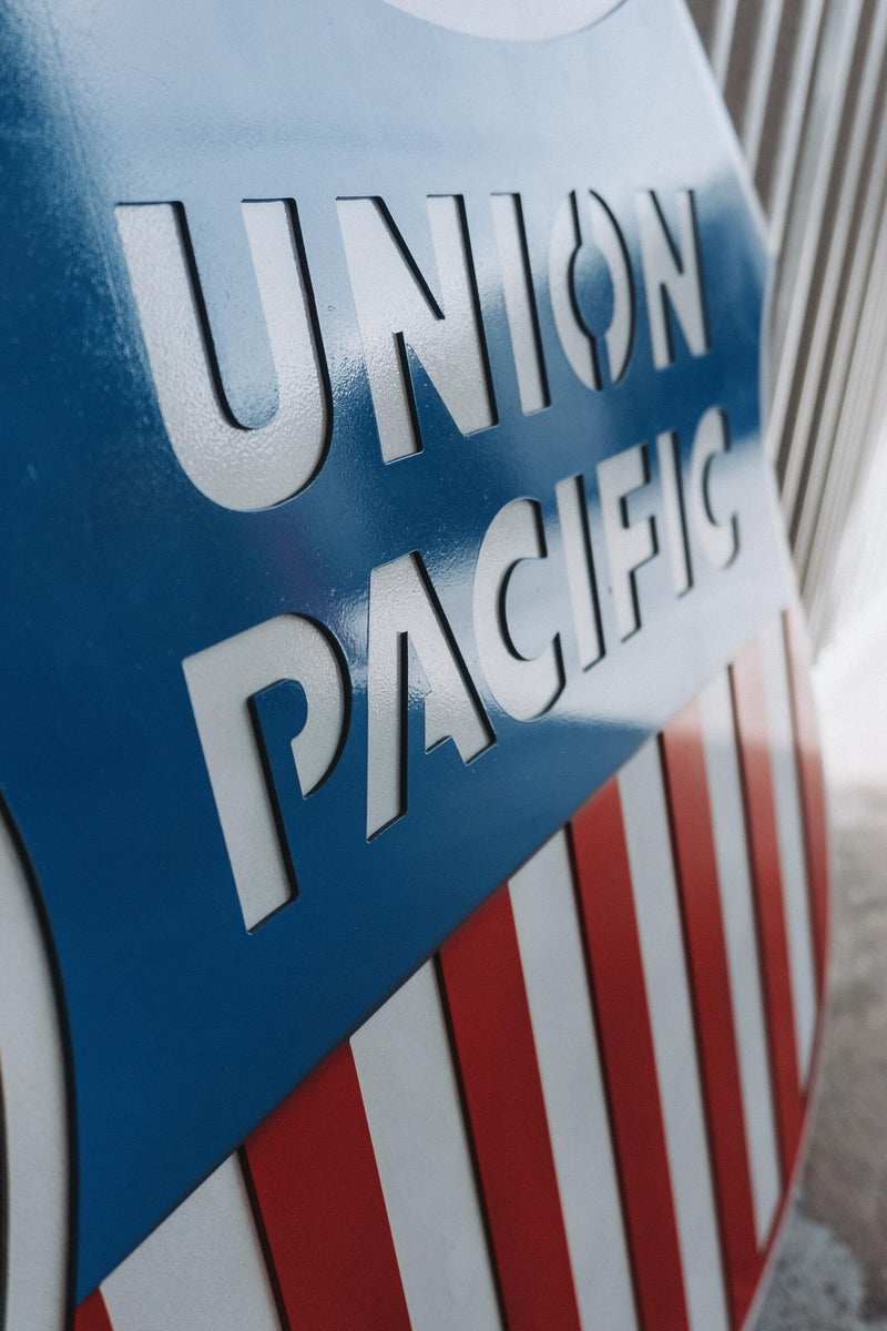 union pacific railway sign