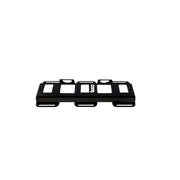 BOCO Custom 5-slot steel battery organizer rack for Milwaukee M18 & M12 batteries.
