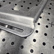 Rough cut lines near the bend on clearance aluminum top row mount