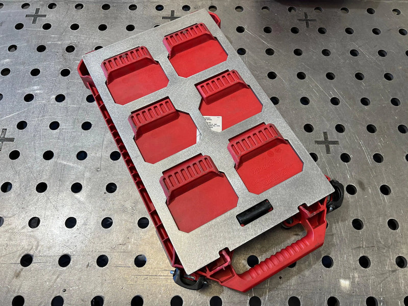 DXF Files for CNC Cutting | Milwaukee Packout Weld-On Single Width Mount BOCO Custom LLC