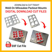 DXF Download for Milwaukee Packout Weld-On Mounts for Plasma Laser CNC - Cut-Ready, Metric & Inches Etsy