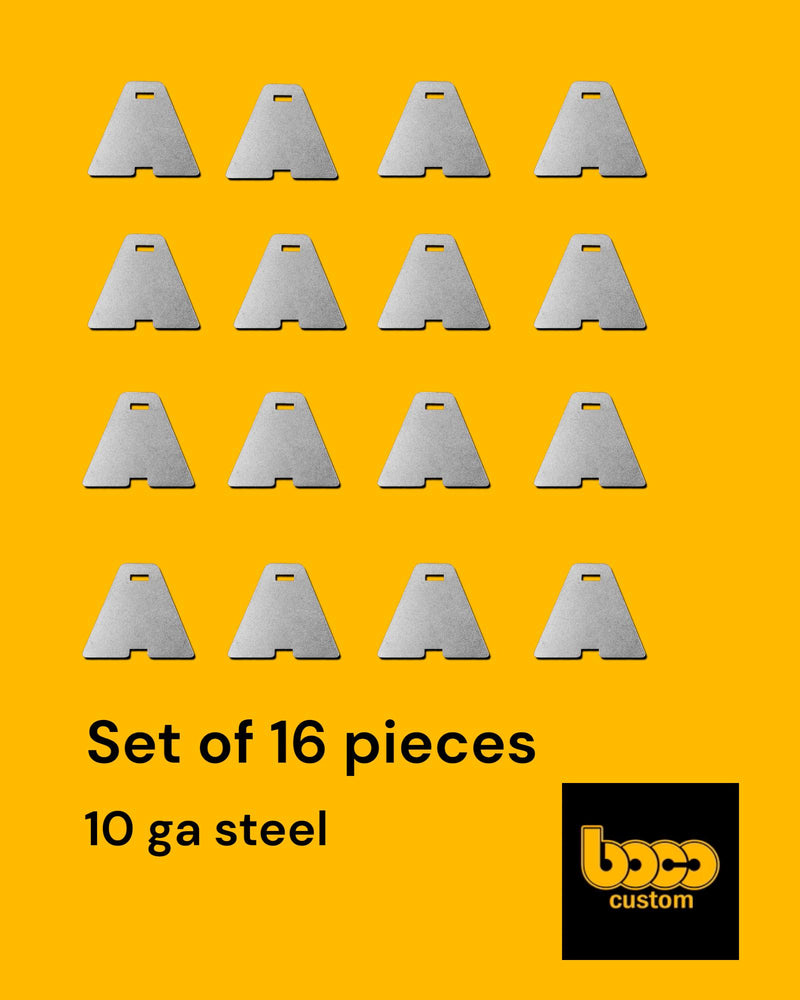 Zip Tie Tab, DIY Weld On, 16-Pack, for ATVs, Cages