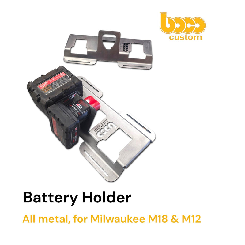3-Slot Milwaukee M18 and M12 battery holder