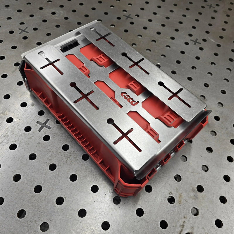 Milwaukee Packout Undermount Half Width DXF File, Plasma Laser CNC Ready, Instant Download, with Bend Table, Metric/Inches, Cut-Ready!