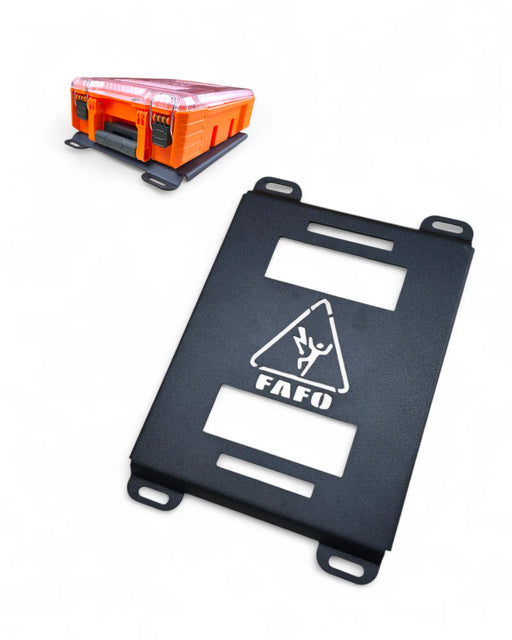 Klein MODbox Mounting Plate - Half Width FAFO Edition | 10ga Steel BOCO Custom LLC