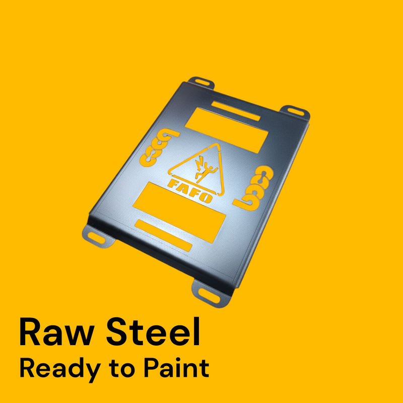 Plaque de montage simple Klein Modbox, FAFO 10 ga 