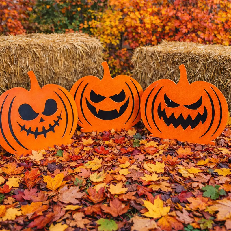 Halloween Pumpkin Lawn Art, Set of 3 BOCO Custom LLC