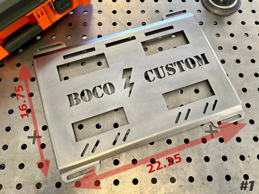 Klein MODbox Mounting Plate - Full Width, Lightning Bolt Graphic BOCO Custom LLC